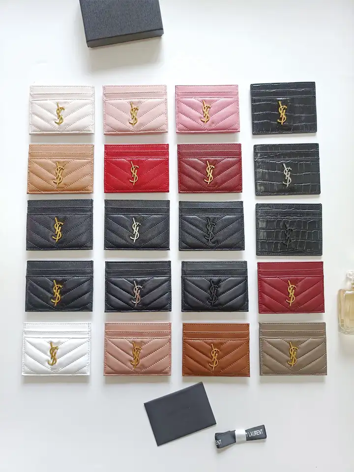 Quilted Metal Logo Card Holder